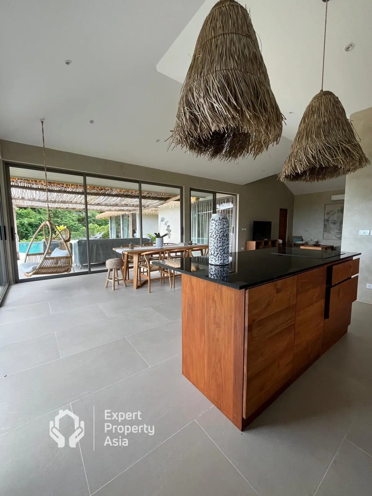 Balinese-Style Luxury 3-Bedroom Sea View Villa in Bophut – Freehold Ownership