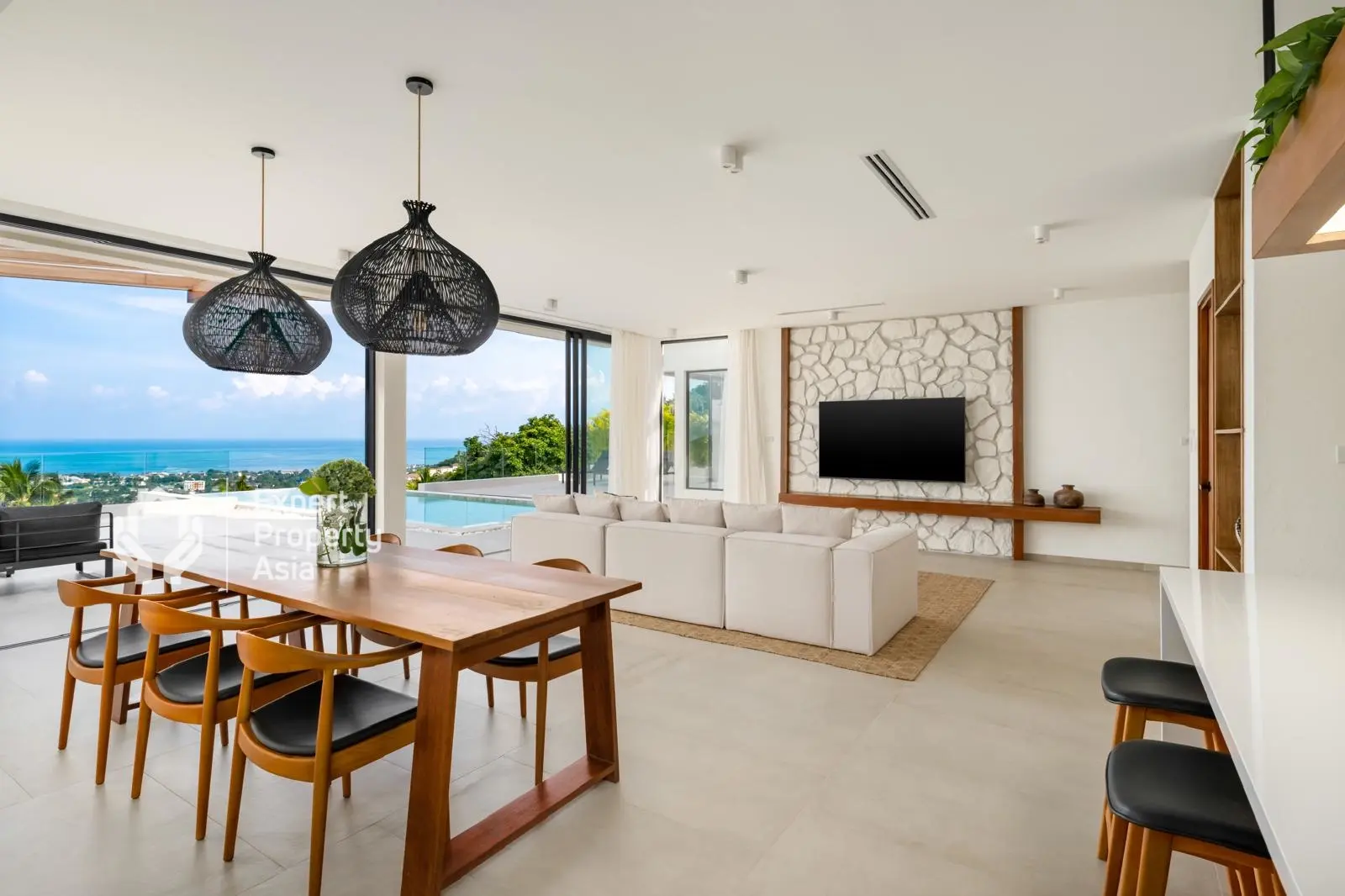 Magnifique villa de 5 chambres avec vue sur la mer à vendre à Bophut, Ko Samui "Propriété à titre gratuit"