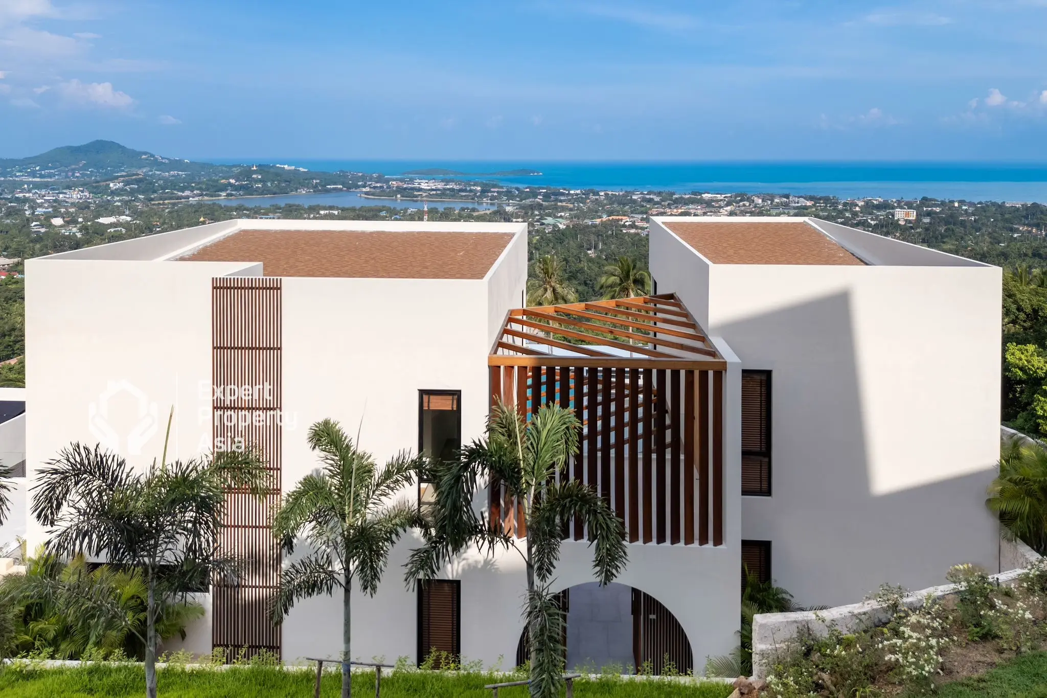 Magnifique villa de 5 chambres avec vue sur la mer à vendre à Bophut, Ko Samui "Propriété à titre gratuit"