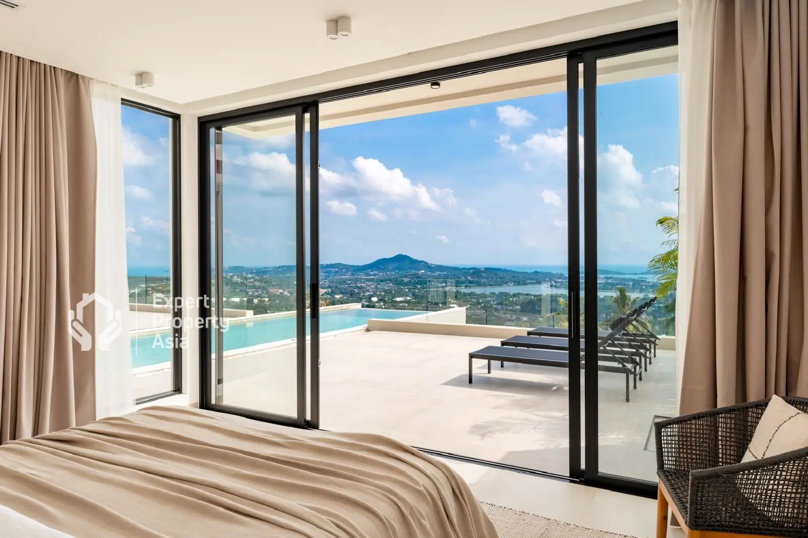 Magnifique villa de 5 chambres avec vue sur la mer à vendre à Bophut, Ko Samui "Propriété à titre gratuit"