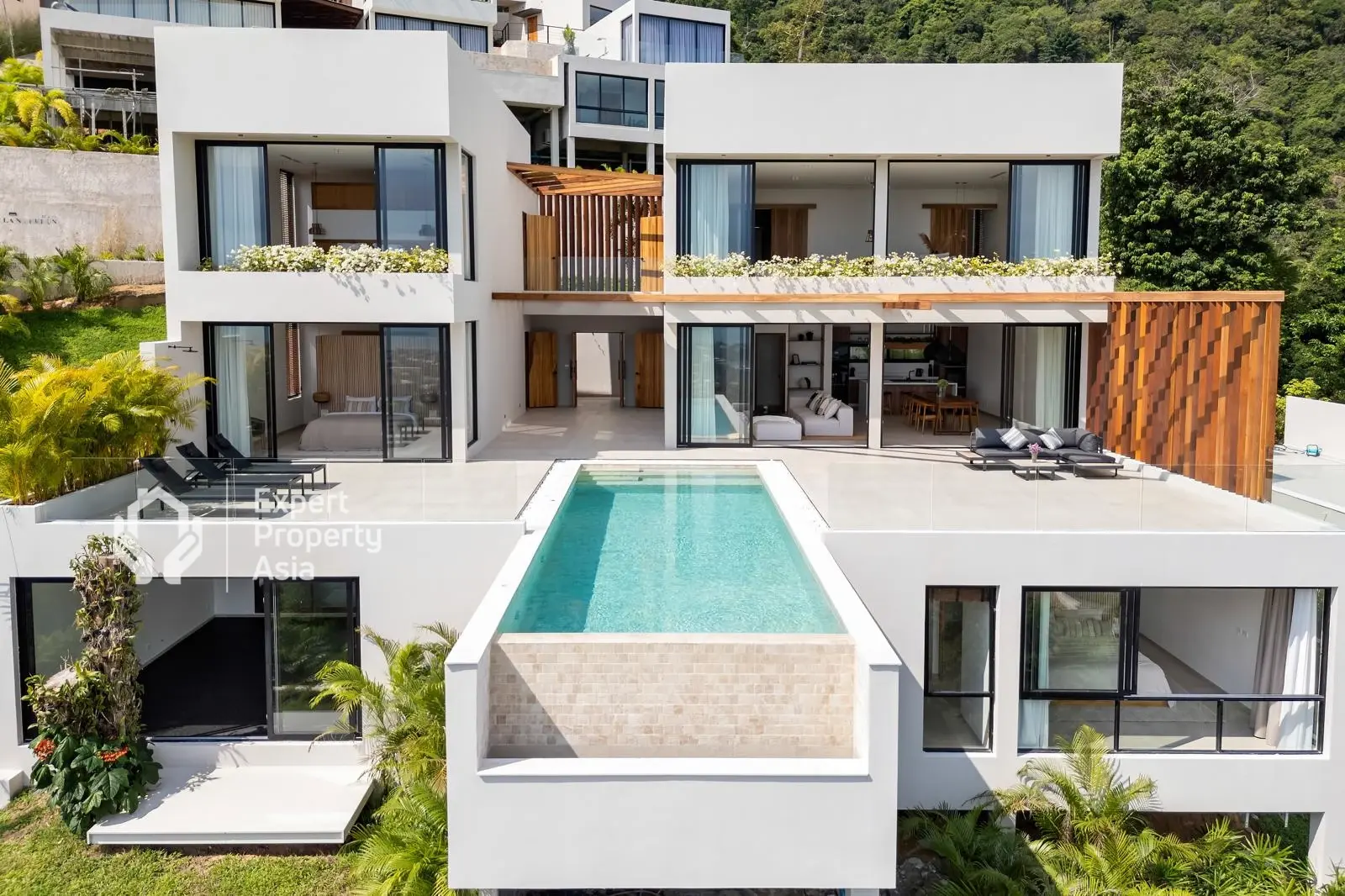 Magnifique villa de 5 chambres avec vue sur la mer à vendre à Bophut, Ko Samui "Propriété à titre gratuit"