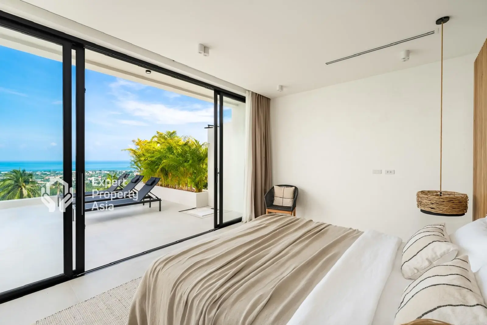 Magnifique villa de 5 chambres avec vue sur la mer à vendre à Bophut, Ko Samui "Propriété à titre gratuit"