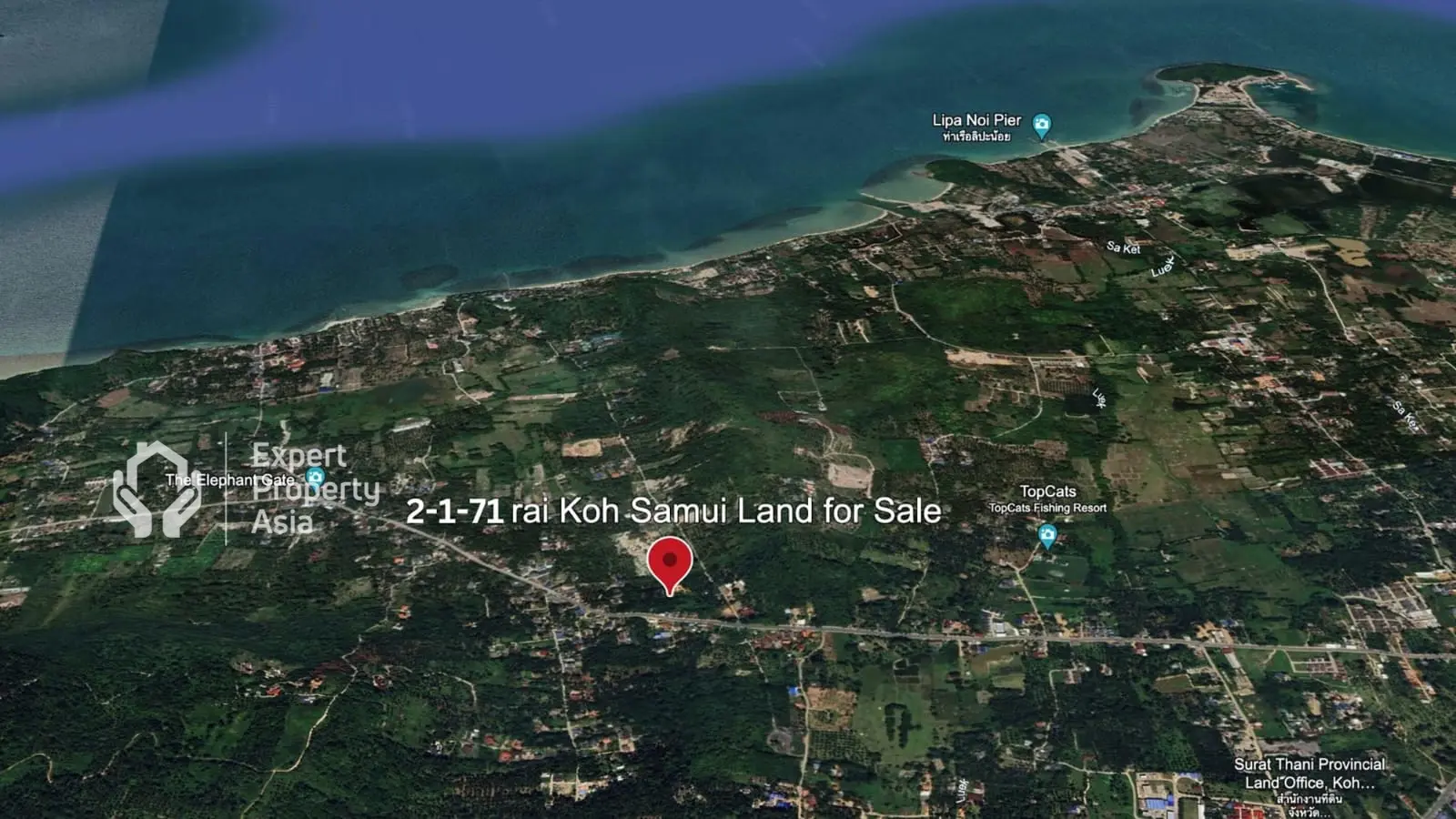 "Prime 2.4-Acre Land for Sale in Taling Ngam, Koh Samui – Exceptional Investment Opportunity!"