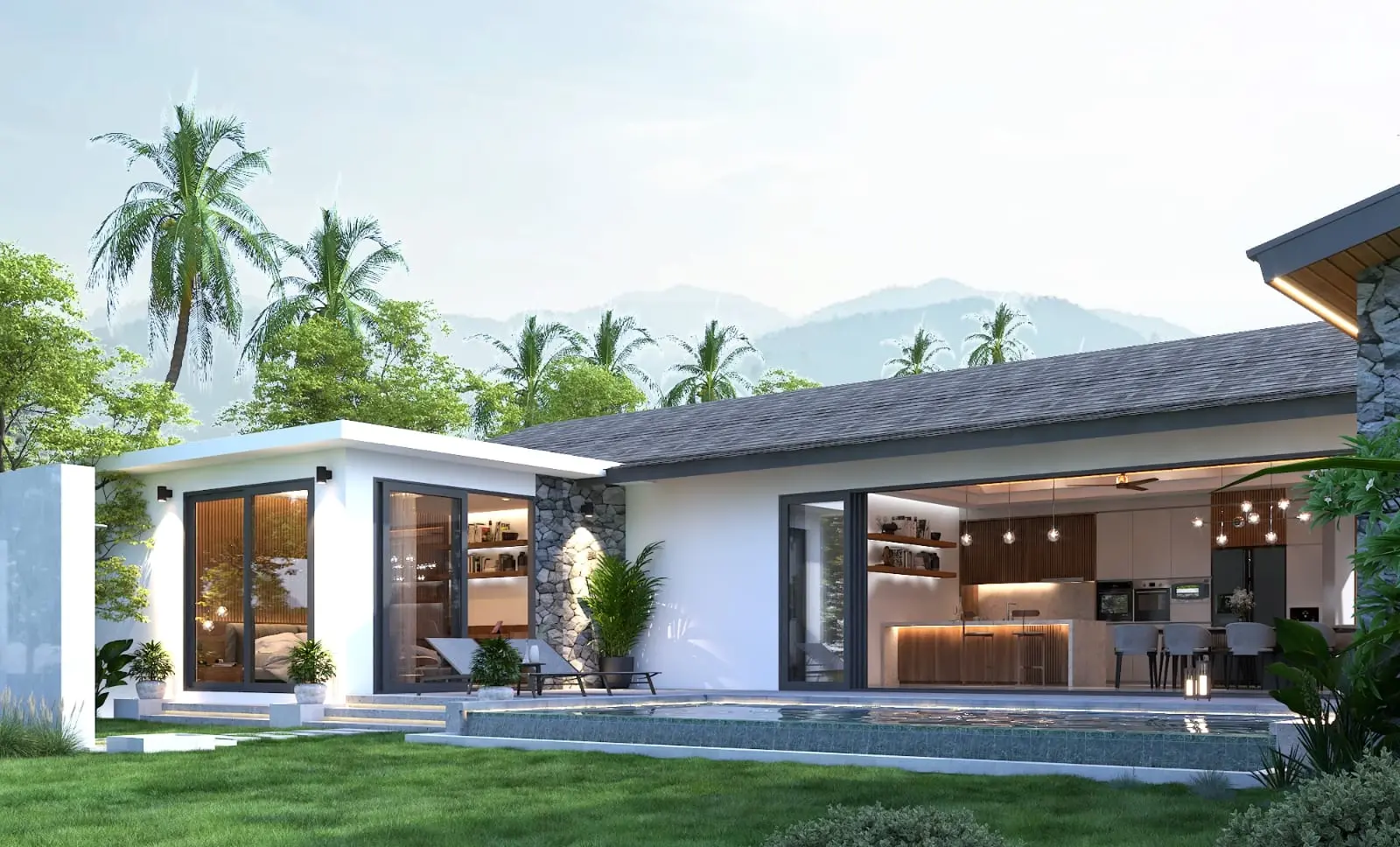 "Investissez au paradis : Villas sur plan à Koh Samui avec piscines privées et design moderne" Phase 2