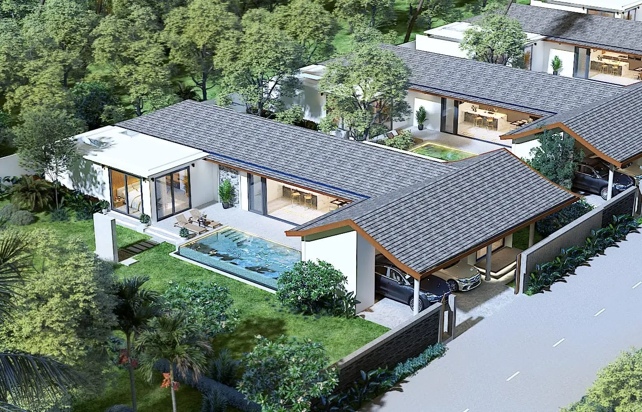 "Investissez au paradis : Villas sur plan à Koh Samui avec piscines privées et design moderne" Phase 2