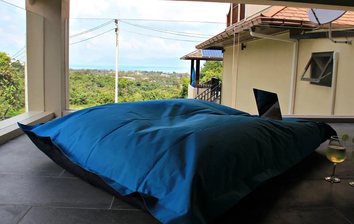 Villa élégante de 5 chambres avec vue partielle sur la mer à Bophut exclusif, Koh Samui "Propriété à vie"