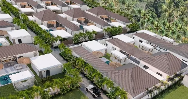  Villa en pleine propriété de 3 chambres sur plan avec piscine privée à Lamai, exclusivité  Koh Samui