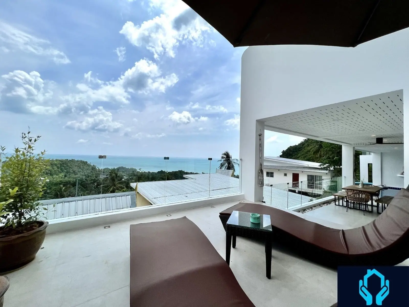 2 Chambres Vue sur Mer à Lamai Koh Samui Pleine Propriété