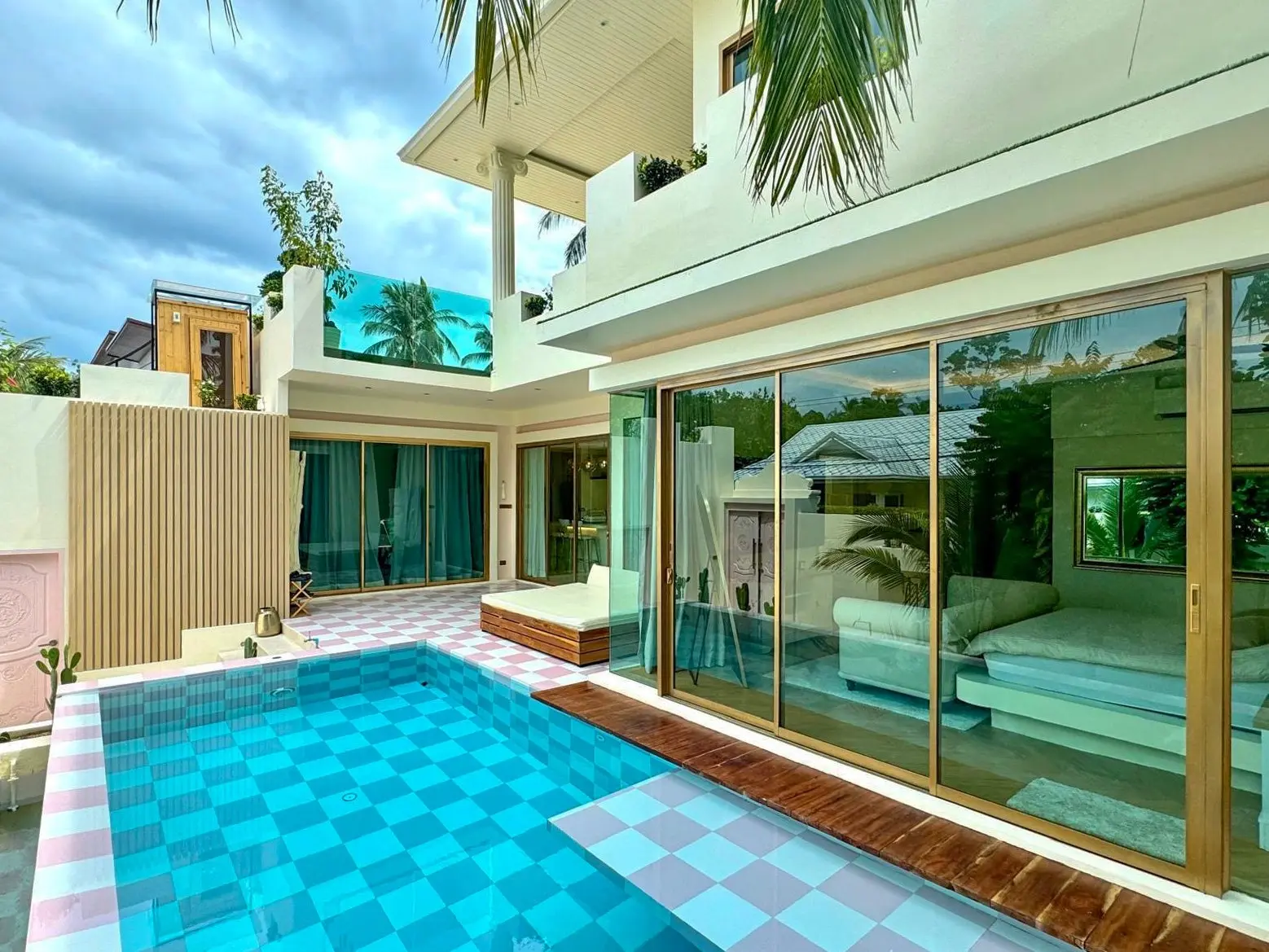 Magnifique villa avec piscine de 3 chambres, meublée, à Laemsor Koh Samui Plein propriétaire