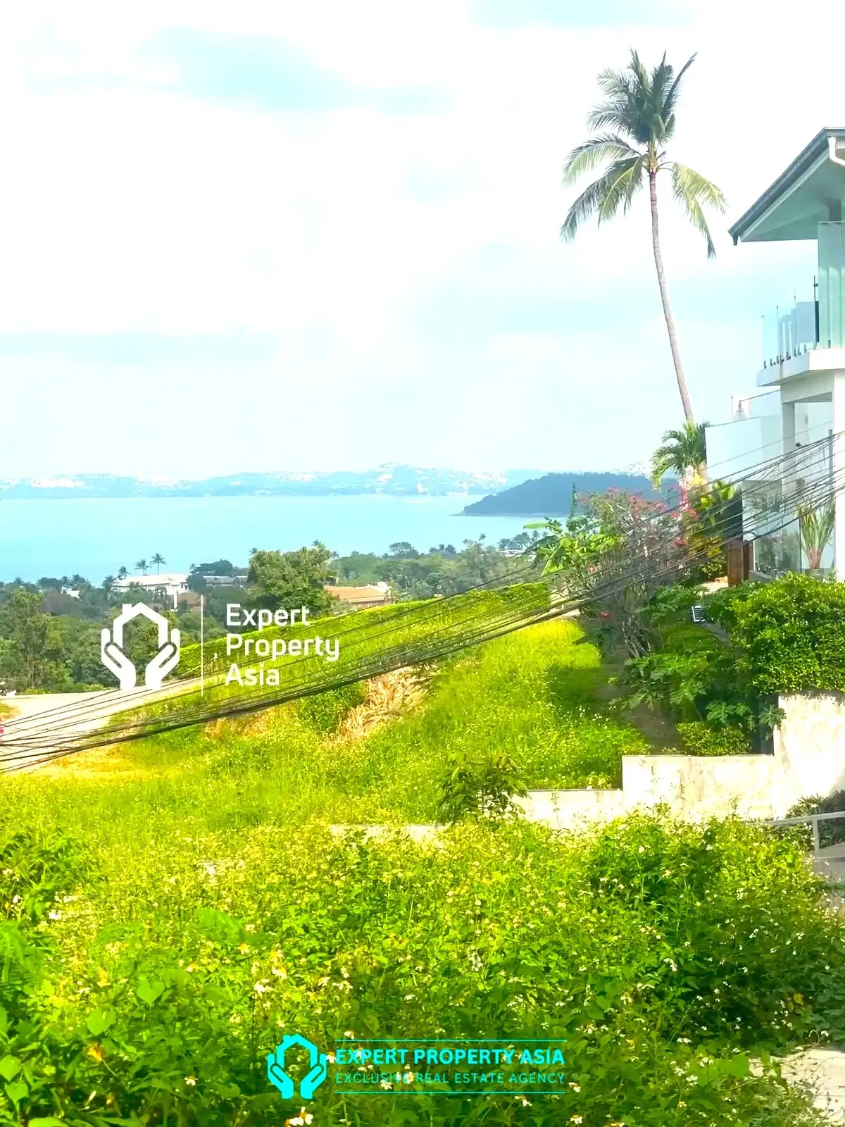 "Beautiful 800 m² Plot with Breathtaking Sea Views – Maenam, Koh Samui"