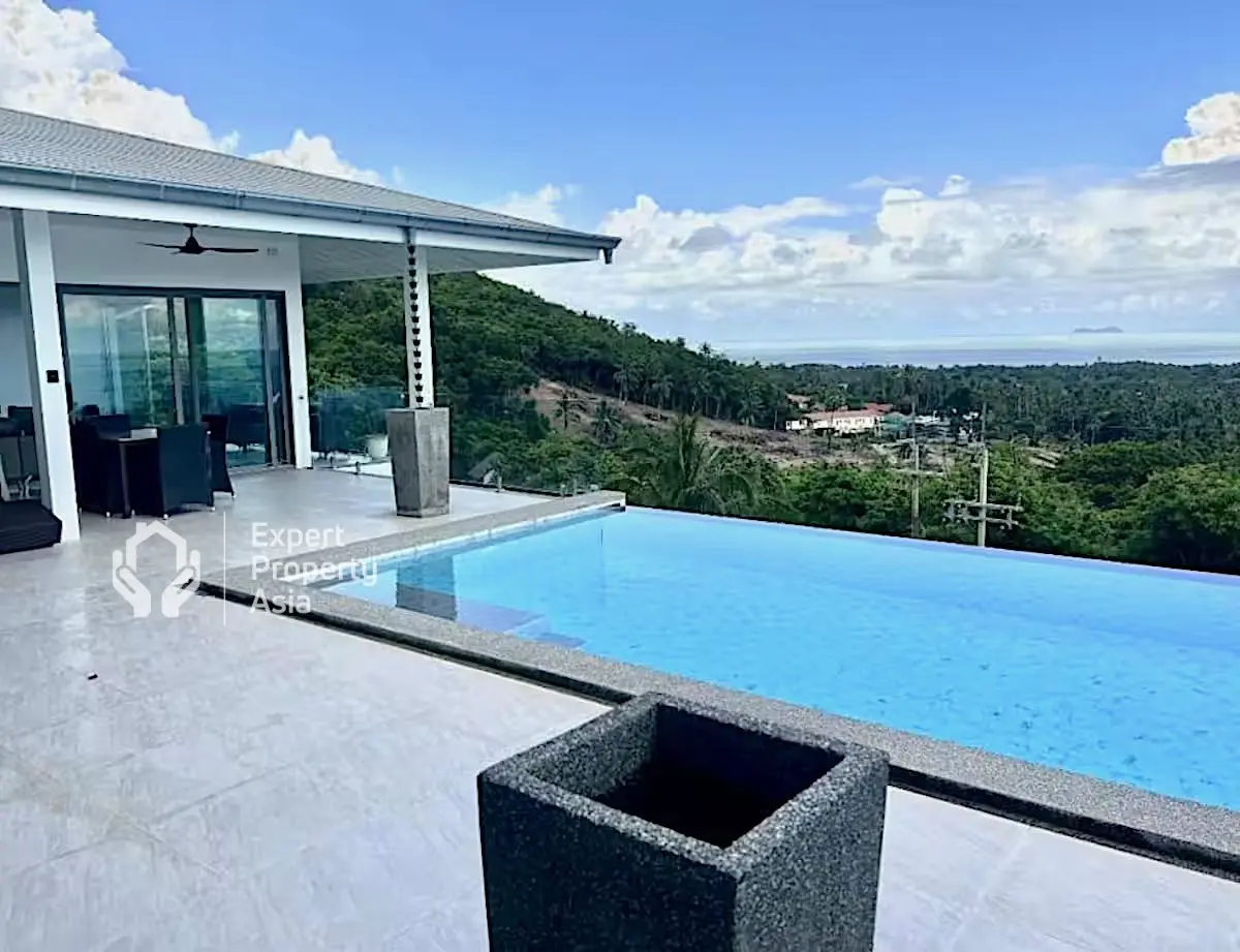 "Luxurious 5-Bedroom Villa with Infinity Pool and Panoramic Sea Views – Maenam, Koh Samui"