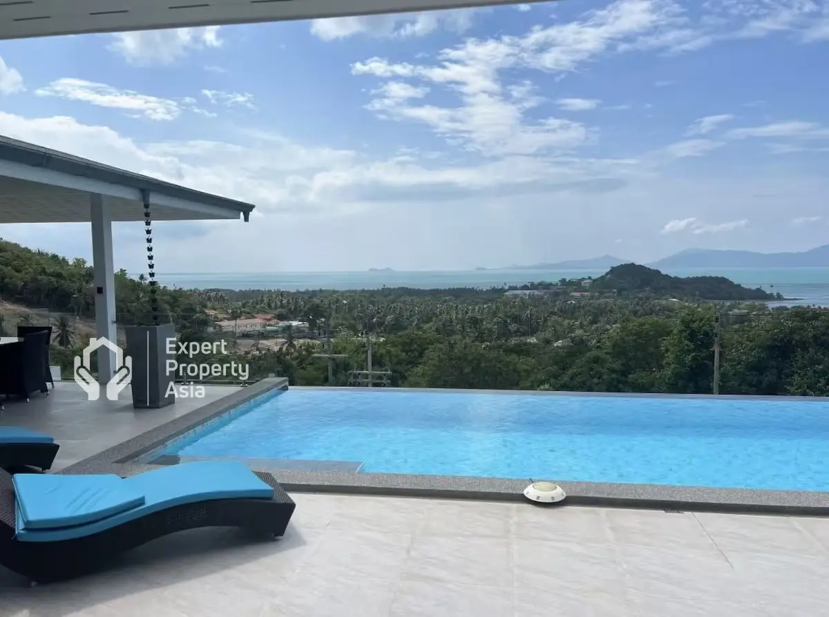 "Luxurious 5-Bedroom Villa with Infinity Pool and Panoramic Sea Views – Maenam, Koh Samui"