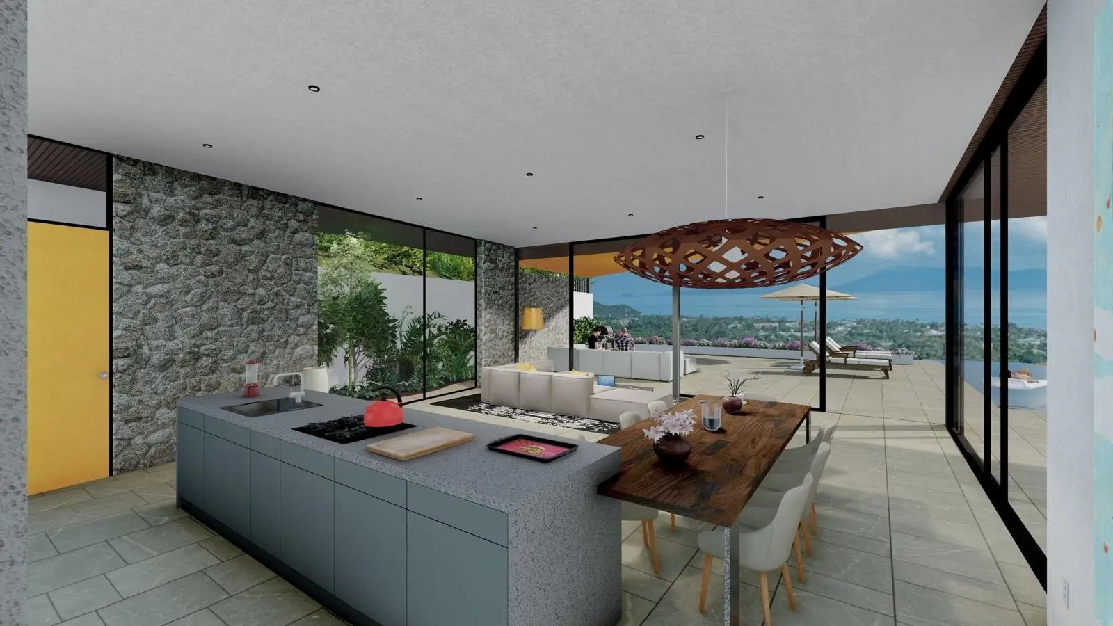 3 Bedrooms Sea View Villa in Bophut Koh Samui "OFF PLAN"