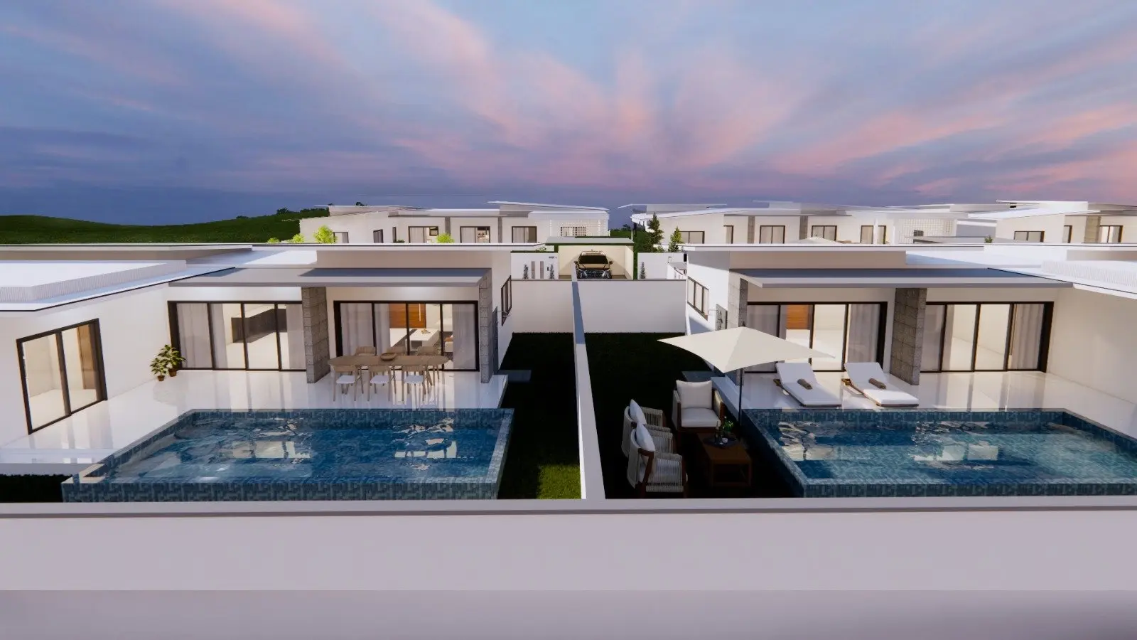 Villas modernes de 3 à 4 chambres en vente sur plan à Lamai, Koh Samui