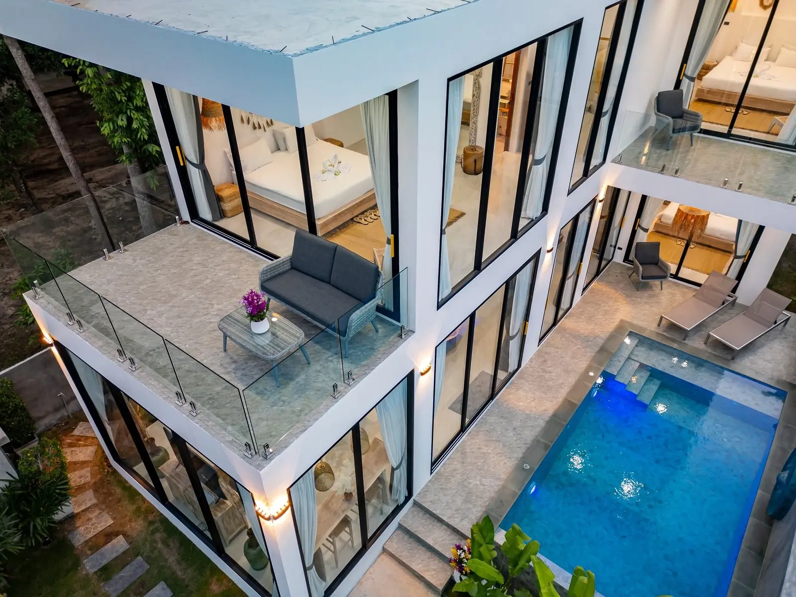 3 Chambres Villa avec Piscine à Bantai Koh Samui VENTE