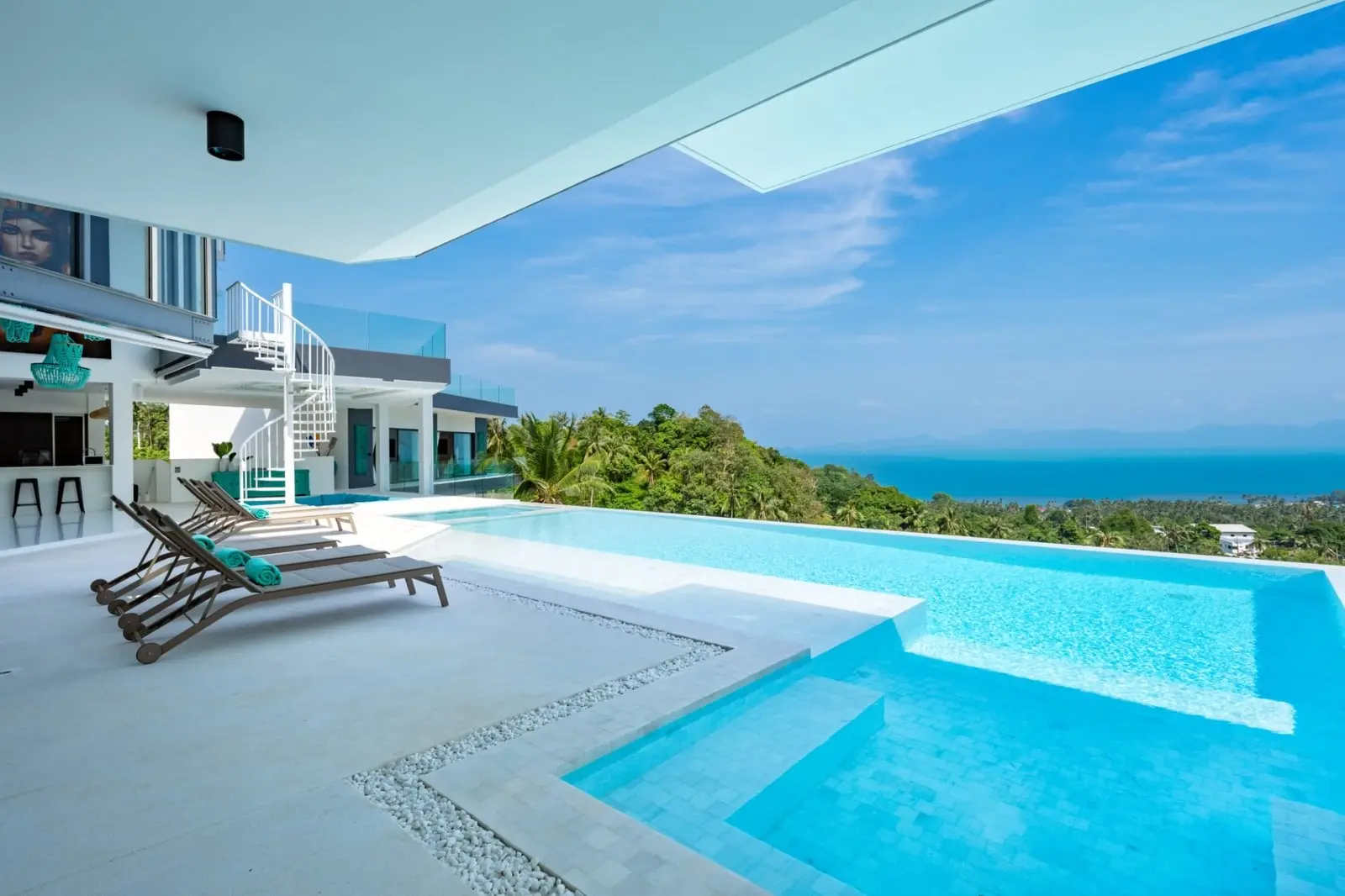 Villa de luxe avec vue imprenable sur la mer à Bang Po, Koh Samui