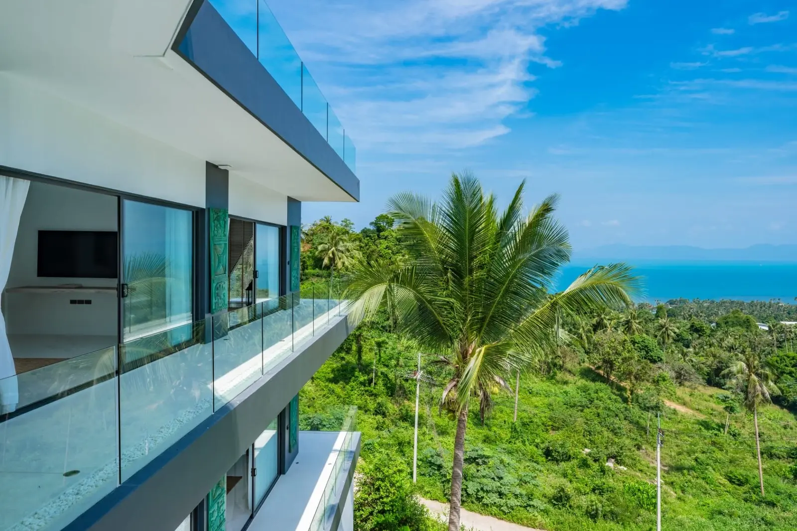 Villa de luxe avec vue imprenable sur la mer à Bang Po, Koh Samui