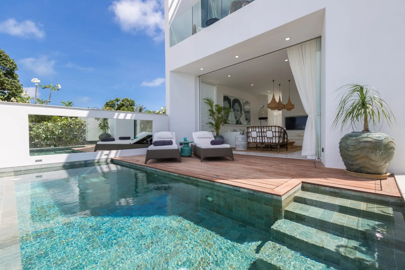 Villas de luxe avec 2 chambres, piscine et vue sur la mer à Choeng Mon, Koh Samui