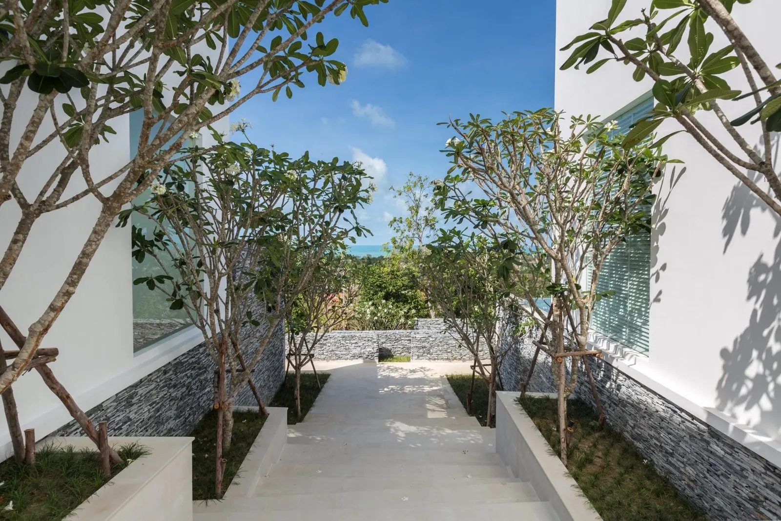 Villas de luxe avec 2 chambres et vue sur la mer avec piscine à Choeng Mon, Koh Samui