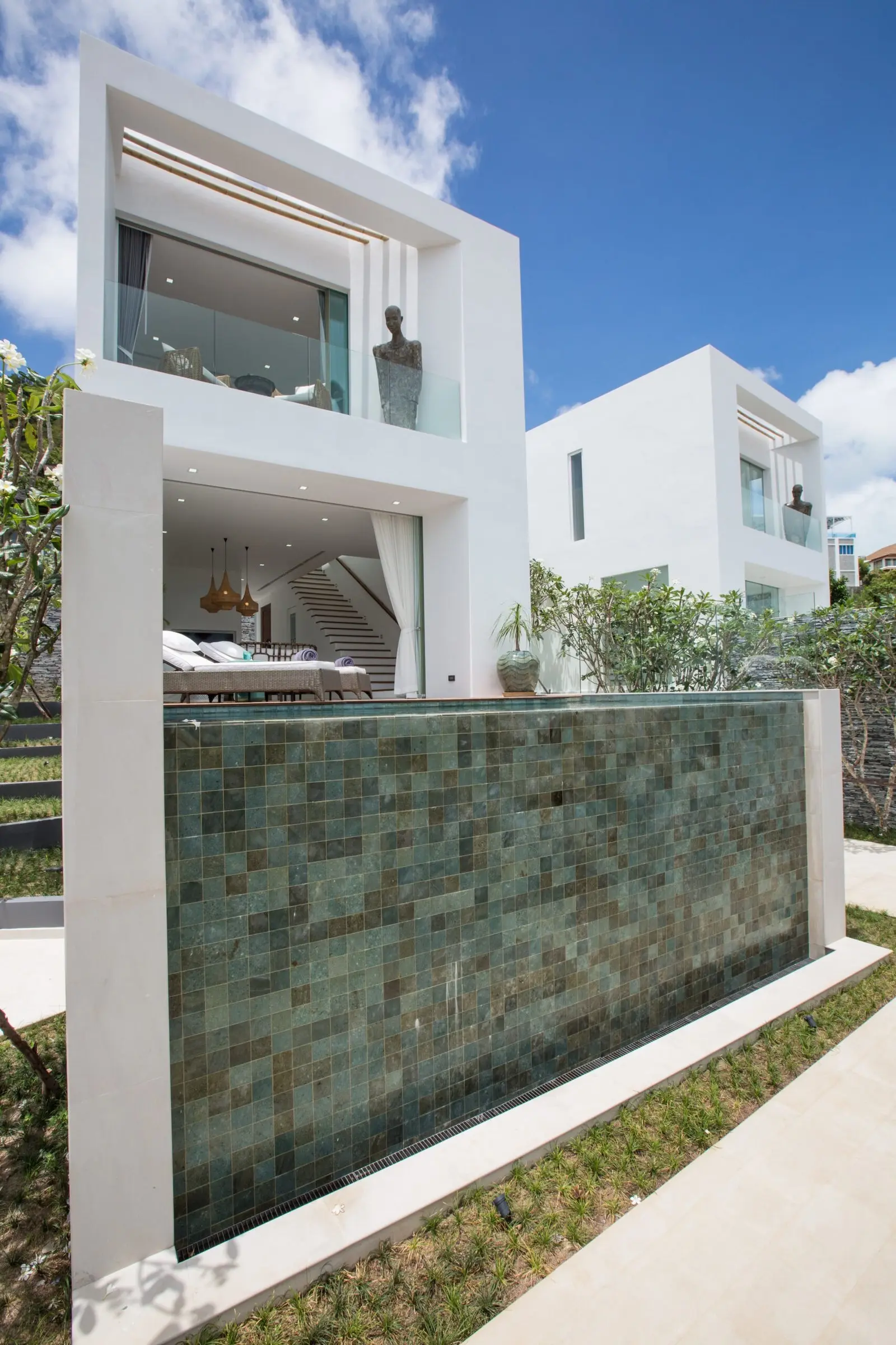 Villas de luxe avec 2 chambres et vue sur la mer avec piscine à Choeng Mon, Koh Samui