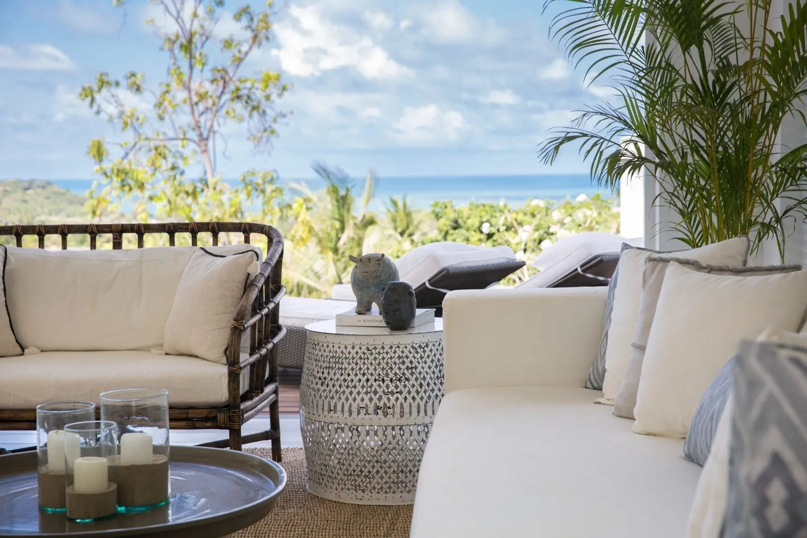 Villas de luxe avec 2 chambres et vue sur la mer avec piscine à Choeng Mon, Koh Samui