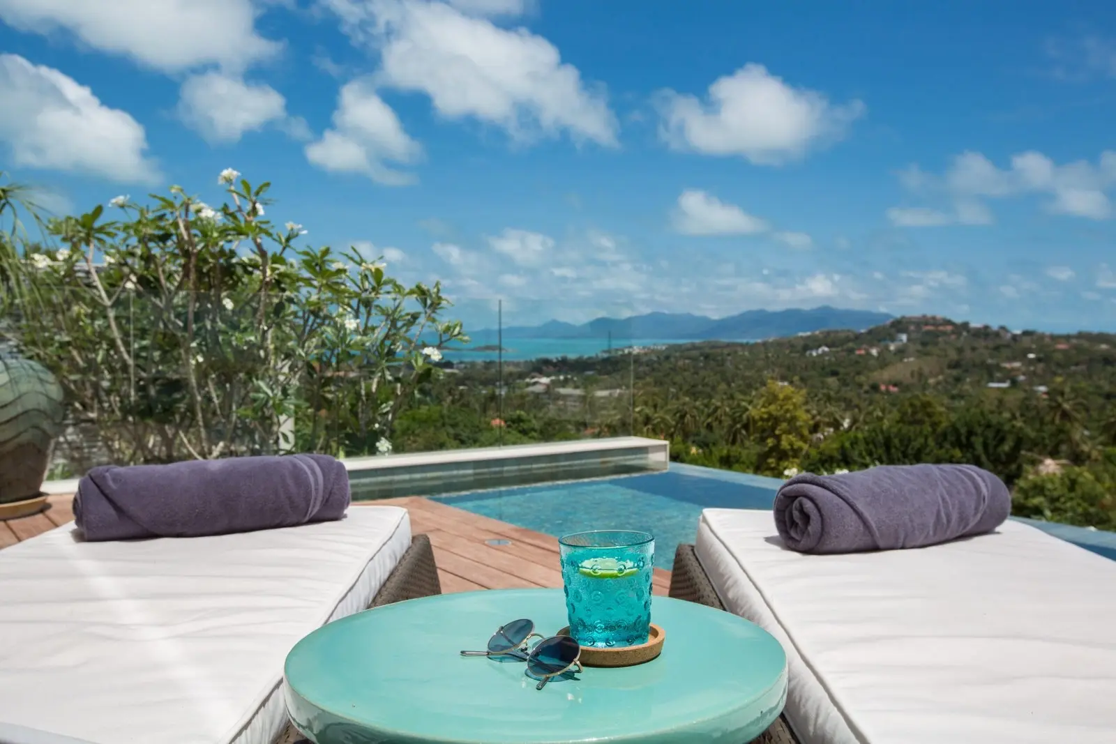 Villas de luxe avec 2 chambres et vue sur la mer avec piscine à Choeng Mon, Koh Samui