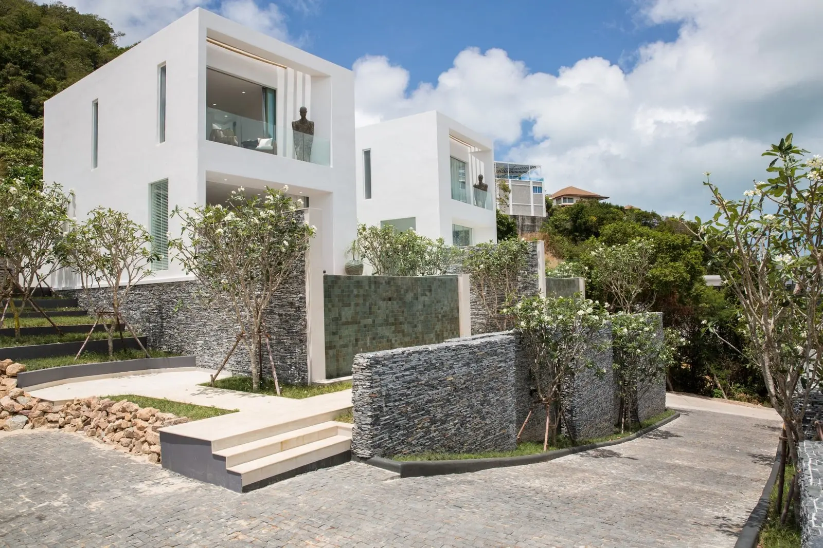 Villas de luxe avec 2 chambres et vue sur la mer avec piscine à Choeng Mon, Koh Samui