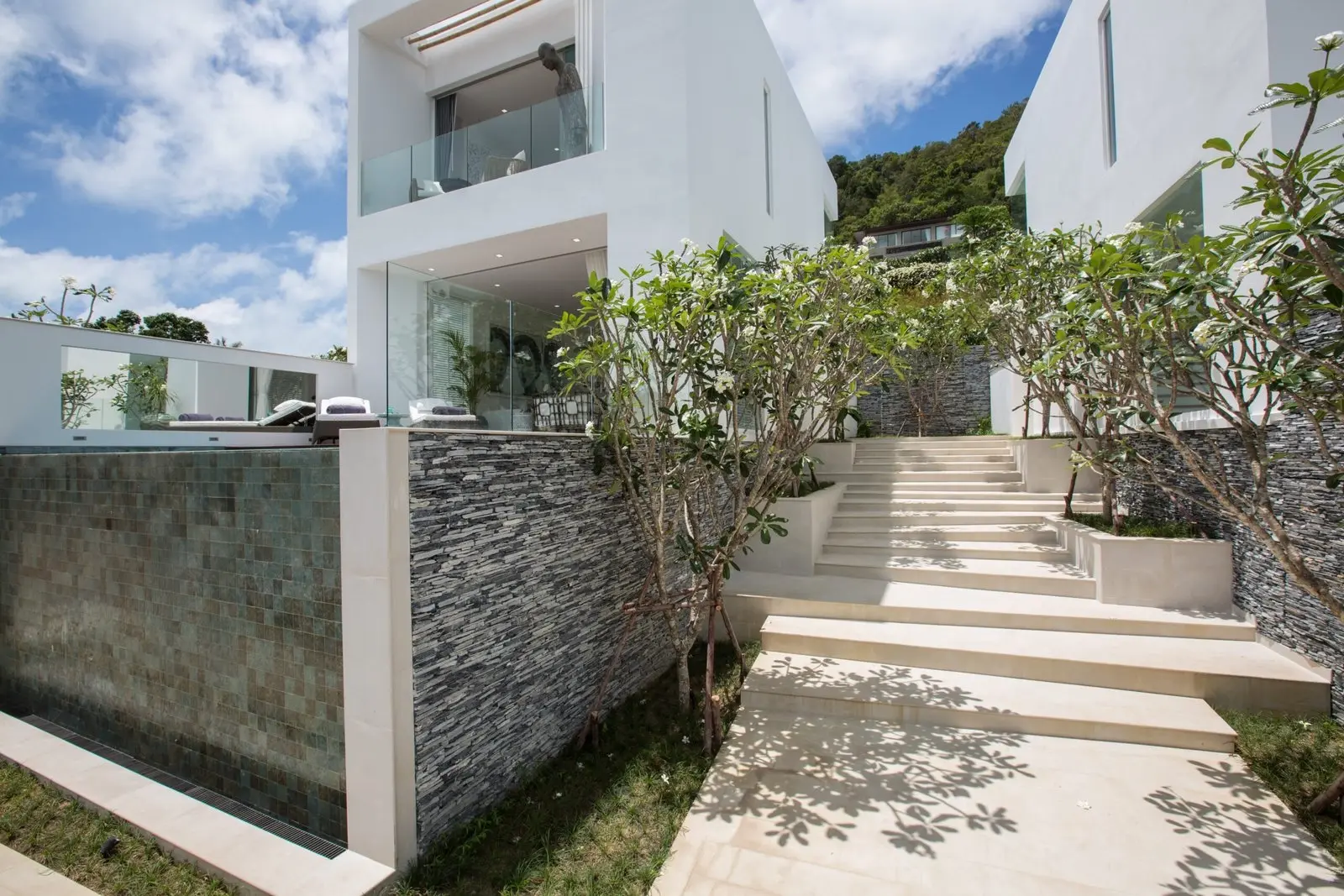 Villas de luxe avec 2 chambres et vue sur la mer avec piscine à Choeng Mon, Koh Samui