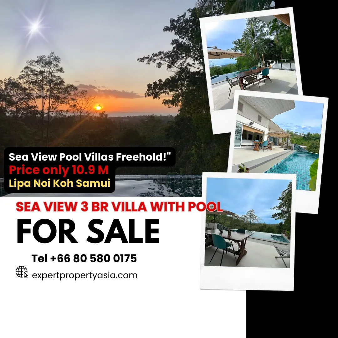 "Stunning 3-Bedroom Sea View Villa – Freehold Ownership!"