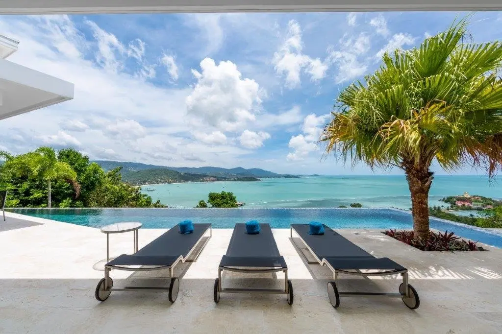 Villa d'un étage avec 3 chambres et vue sur la mer à Bangrak Koh Samui  LOCATION