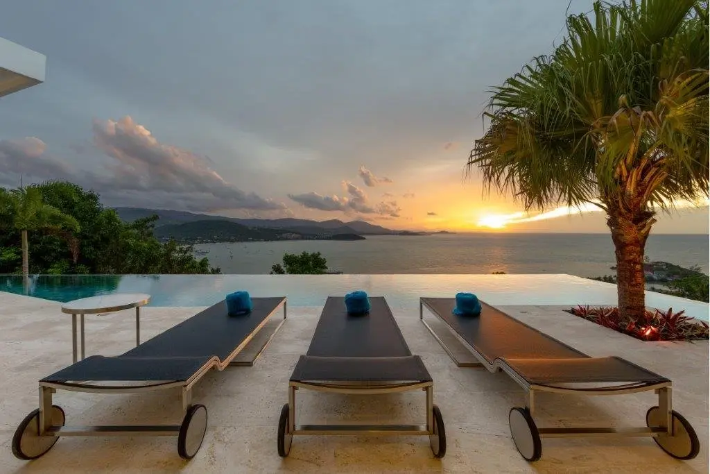 Villa d'un étage avec 3 chambres et vue sur la mer à Bangrak Koh Samui  LOCATION