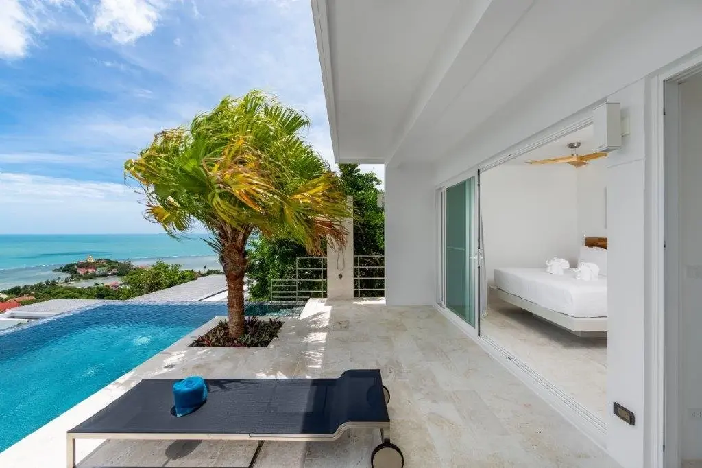 Villa d'un étage avec 3 chambres et vue sur la mer à Bangrak Koh Samui  LOCATION