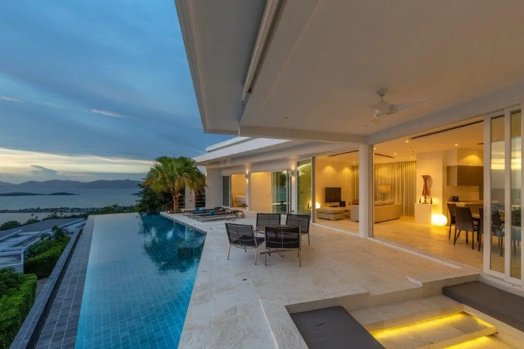 Villa d'un étage avec 3 chambres et vue sur la mer à Bangrak Koh Samui  LOCATION