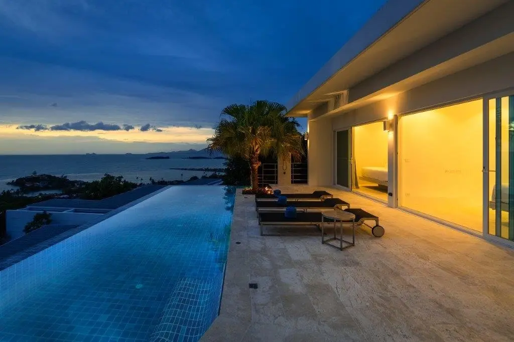 Villa d'un étage avec 3 chambres et vue sur la mer à Bangrak Koh Samui  LOCATION