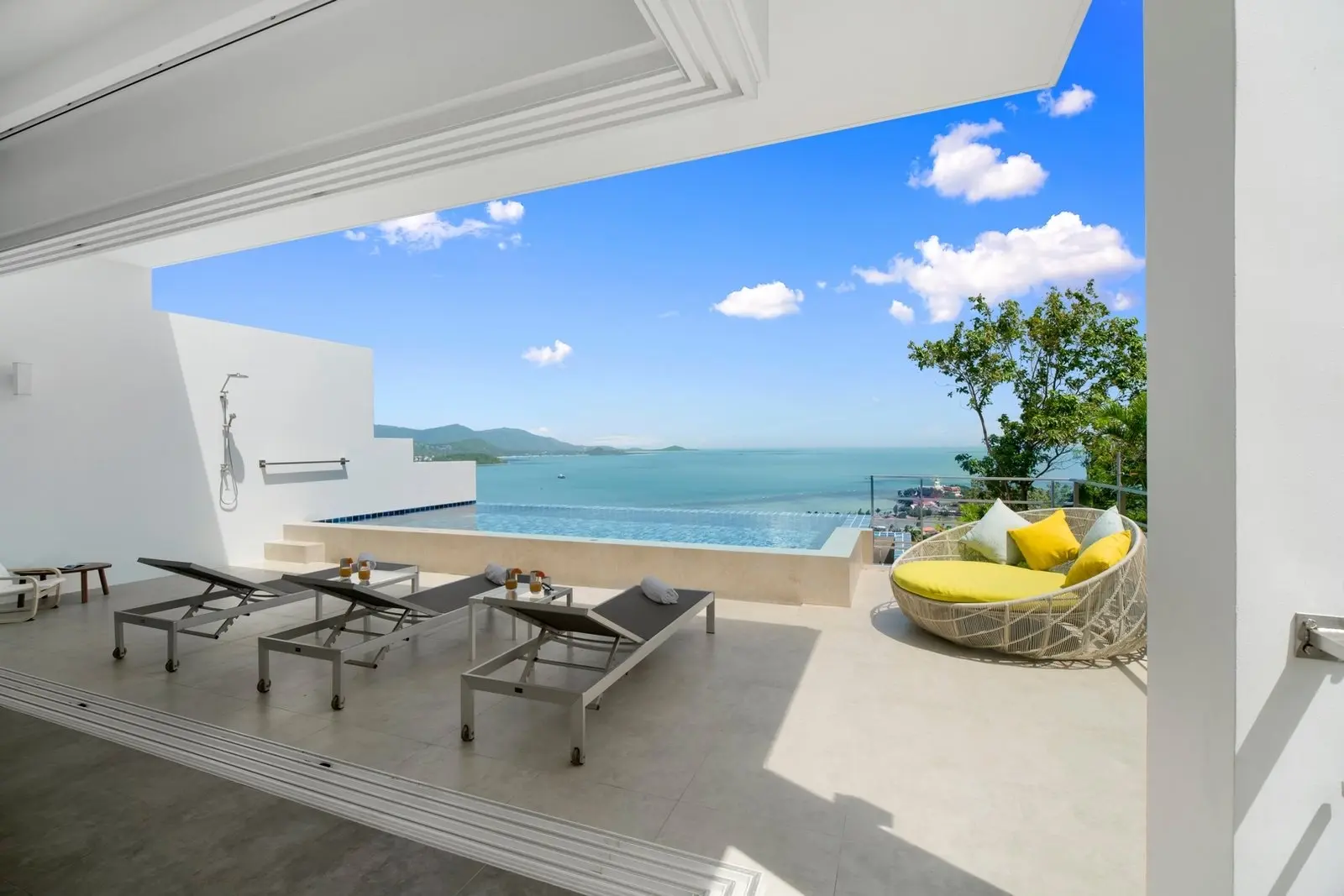 Villa à 2 étages avec 3 chambres et vue sur la mer à Bangrak Koh Samui LOCATION