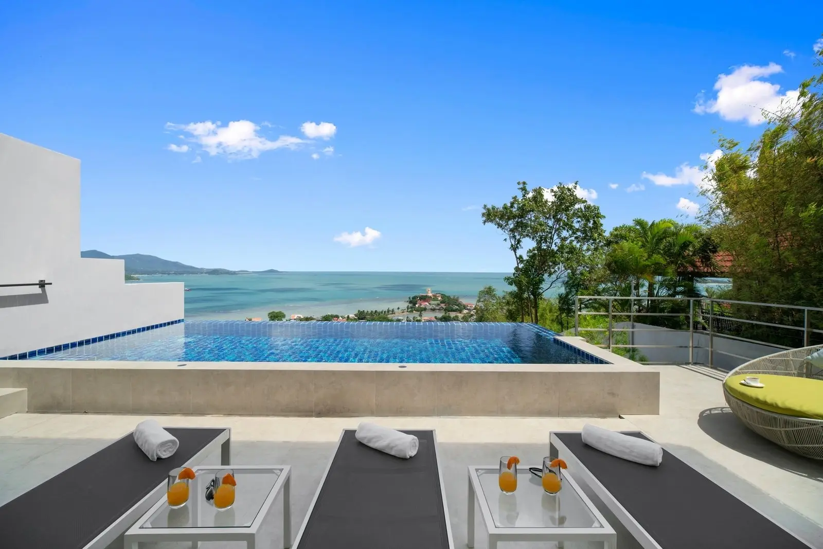 Villa à 2 étages avec 3 chambres et vue sur la mer à Bangrak Koh Samui LOCATION