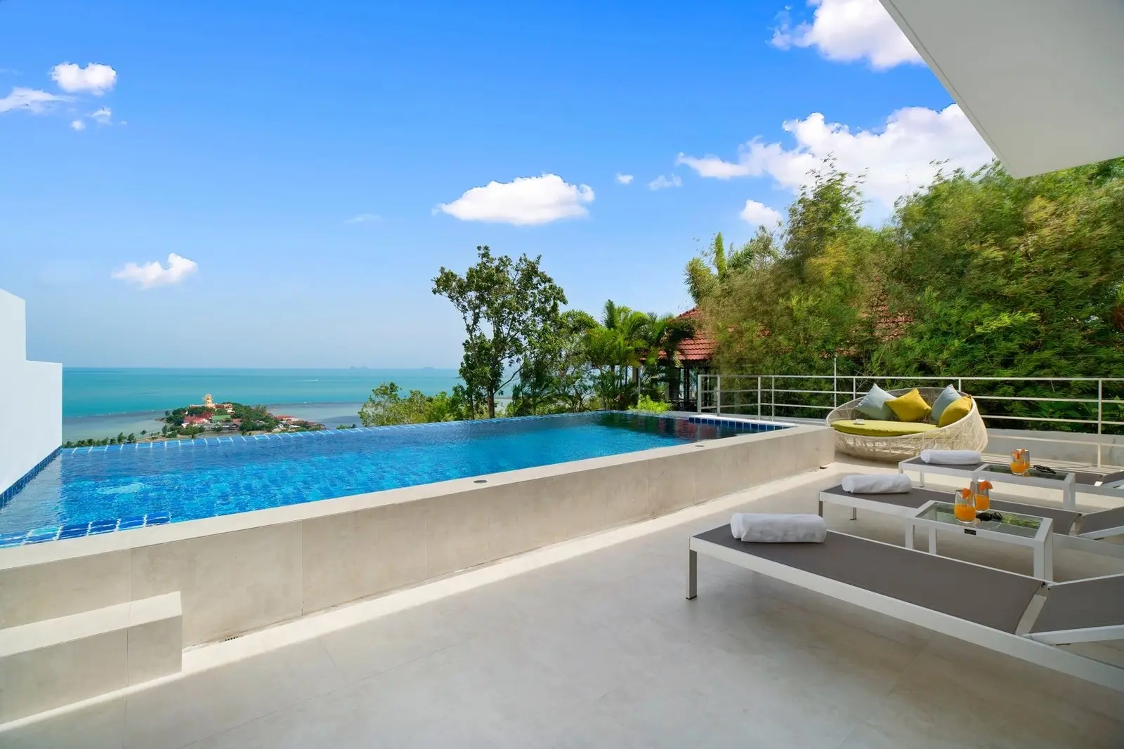 Villa à 2 étages avec 3 chambres et vue sur la mer à Bangrak Koh Samui LOCATION