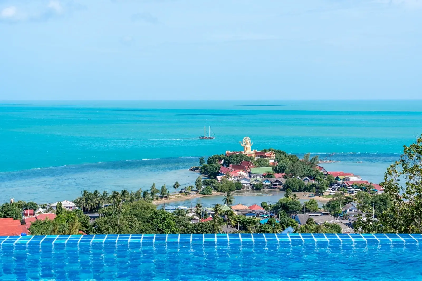 Villa à 2 étages avec 3 chambres et vue sur la mer à Bangrak Koh Samui LOCATION