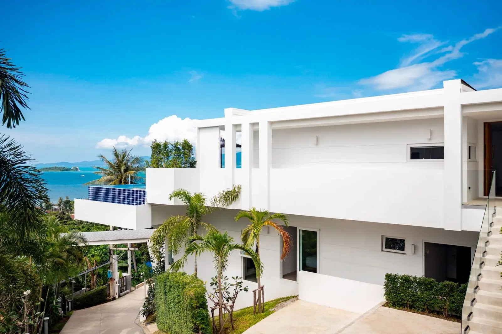 Villa de 2 étages avec 3 chambres à coucher et vue sur la mer à Bangrak Koh Samui LOCATION