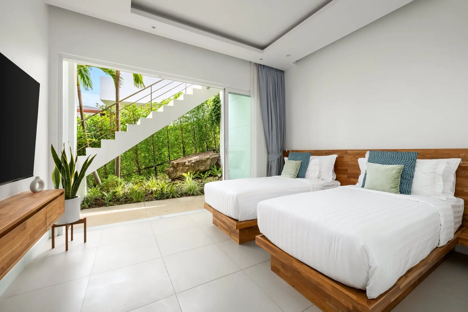 Villa 2 Étages de 4 Chambres avec Vue Mer à Bangrak Koh Samui LOCATION