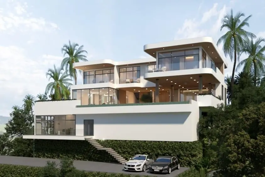 4 Bedrooms Exclusive Project Pool Villas A Sea View in BoPhut Koh Samui " Offplan"