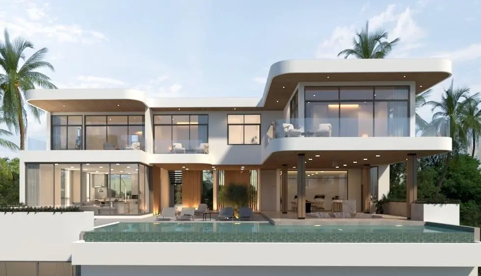 4 Bedrooms Exclusive Project Pool Villas A Sea View in BoPhut Koh Samui " Offplan"