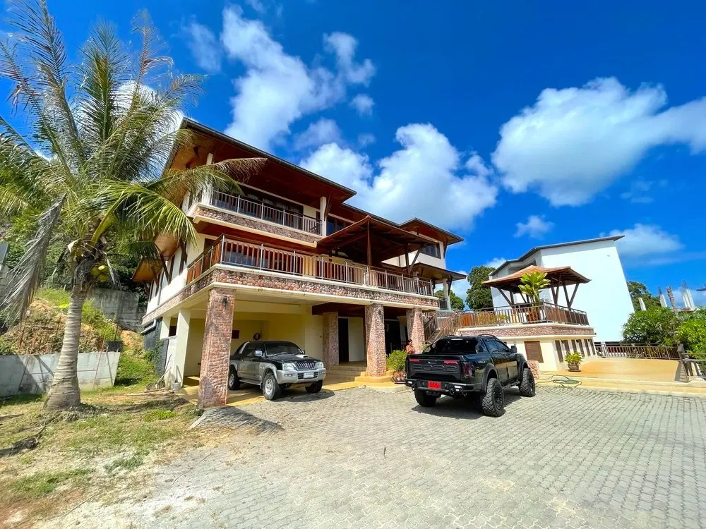 Charmante villa thaïlandaise avec vue sur la mer, 5 chambres à louer à Plai Laem, Koh Samui LOUER