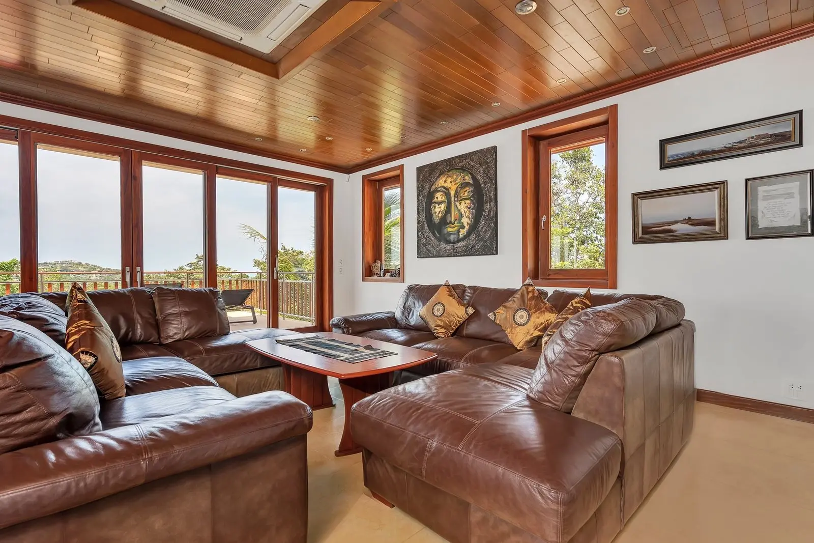 Charmante villa thaïlandaise avec vue sur la mer, 5 chambres à louer à Plai Laem, Koh Samui LOUER