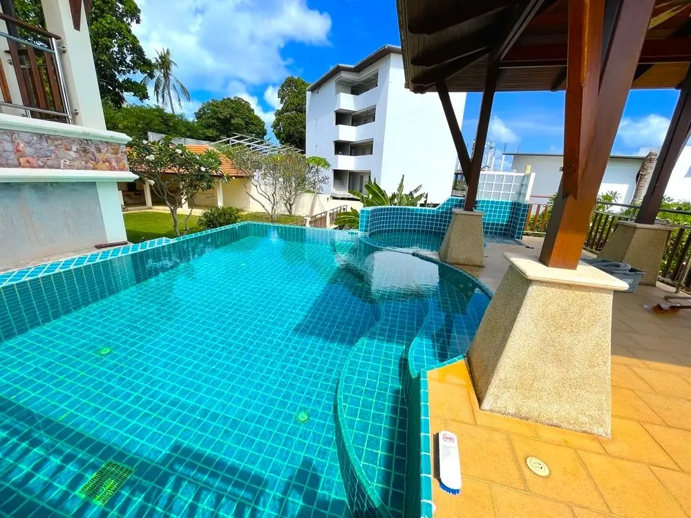 Charmante villa thaïlandaise avec vue sur la mer, 5 chambres à louer à Plai Laem, Koh Samui LOUER