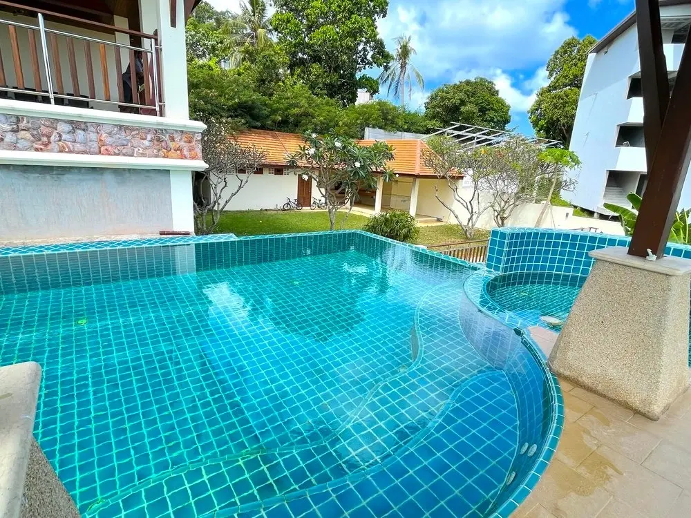 Charmante villa thaïlandaise avec vue sur la mer, 5 chambres à louer à Plai Laem, Koh Samui LOUER