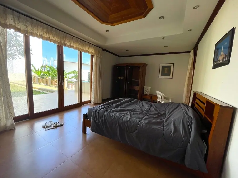 Charmante villa thaïlandaise avec vue sur la mer, 5 chambres à louer à Plai Laem, Koh Samui LOUER