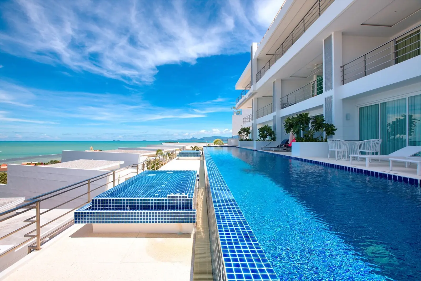  Penthouse de 3 chambres M avec vue sur la mer à Bangrak 