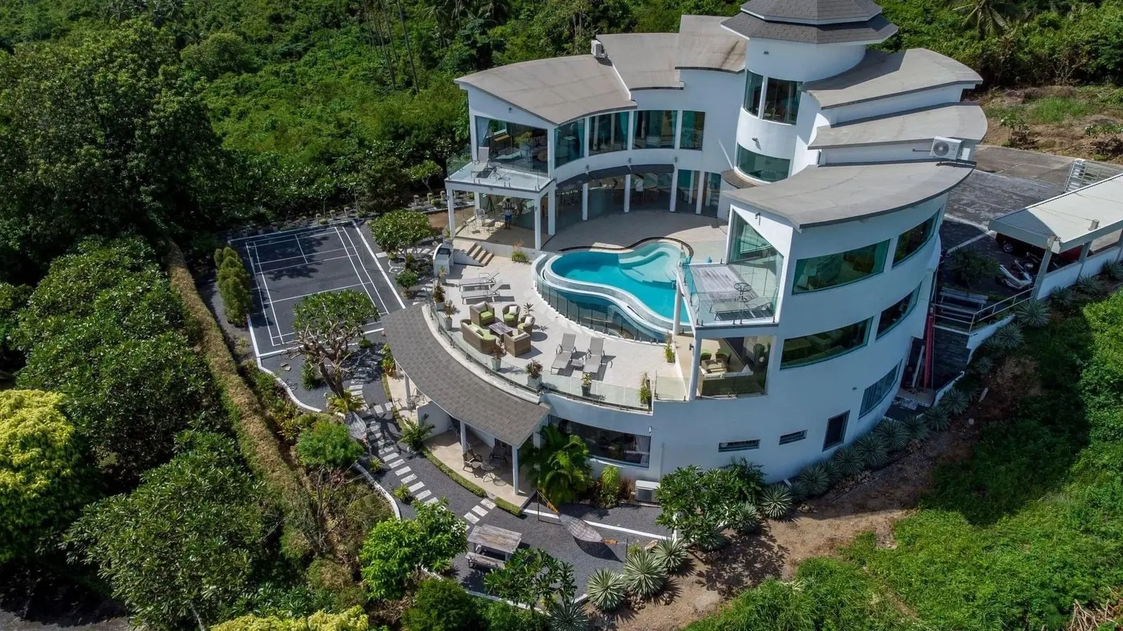 Villa de 7 chambres avec vue sur la mer près de la plage de Bang Makham, Koh Samui