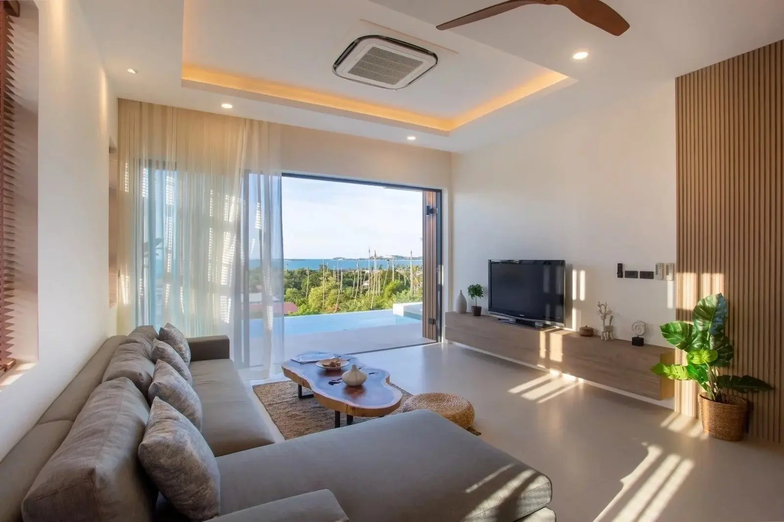 Villa à Bophut, Koh Samui avec vue sur mer sur 2,5 étages - 3 chambres Plan hors